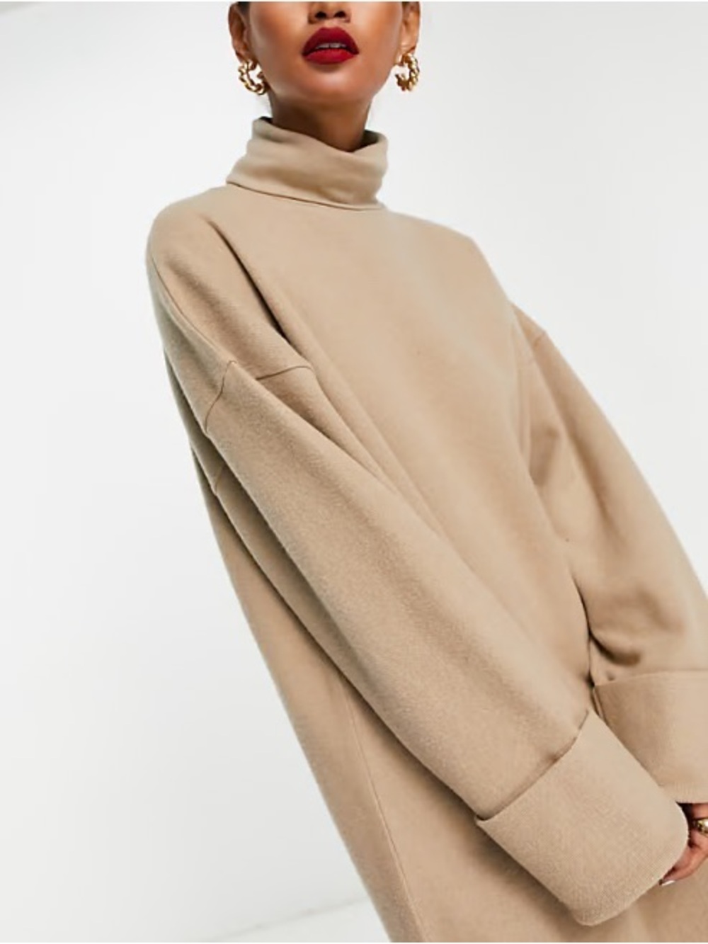 OAK + FORT | turtleneck sweater dress | size m-L